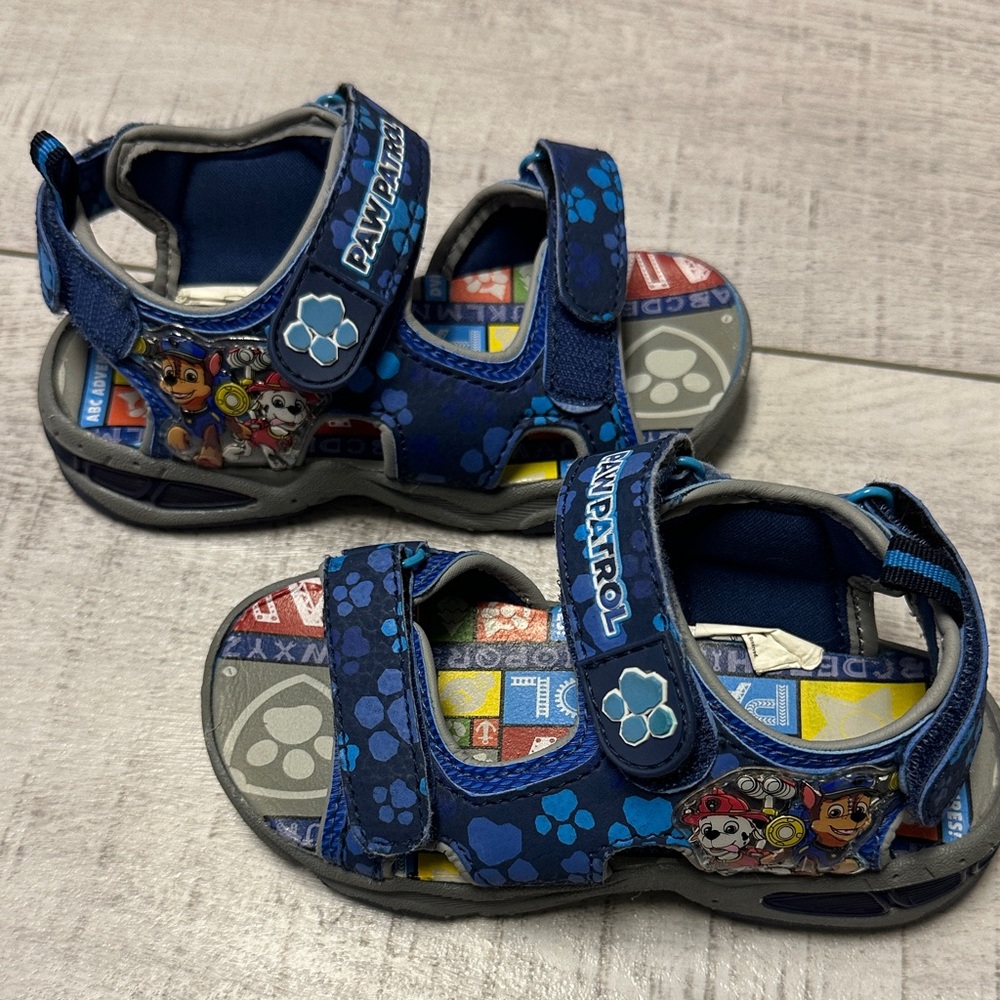 Paw Patrol Blue and Gray Kids Sandals
